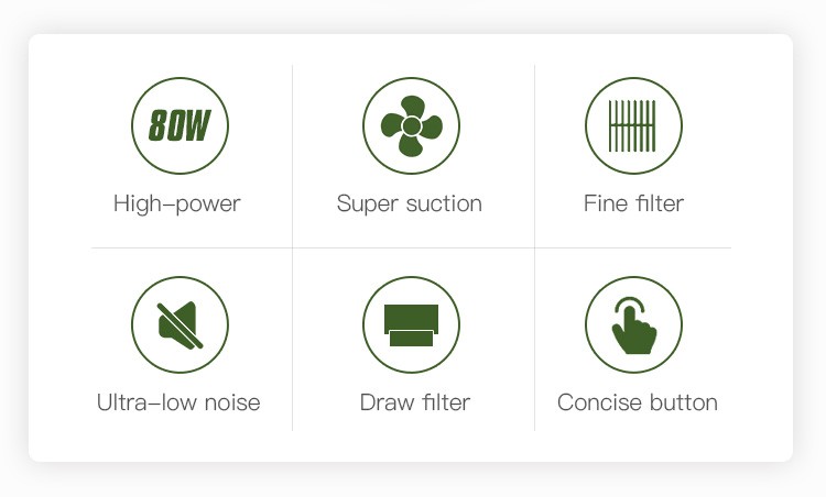 6 functions of dust collector for nails 858-8